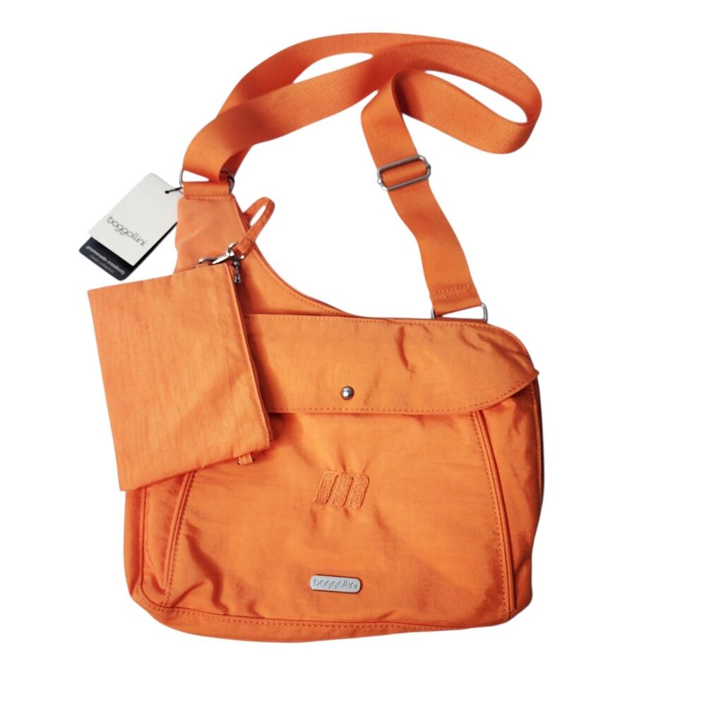 Baggallini Promenade Crossbody Bag Purse PRM650MAMG New With Tag Orange